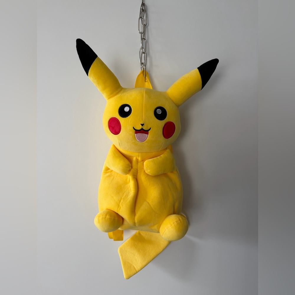 Pikachu Plush Backpack for Kids - Yellow